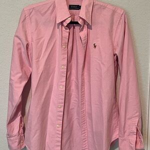 Ralph Lauren Casual Pink Button Down Shirt
